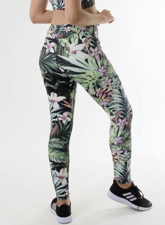 Ensemble de Yoga legging + brassière - Tropical Jungle