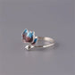 Fleur de Lotus Bague Vintage en argent plaqué - Bague