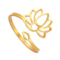 Fleur de Lotus Bague réglable - Or - Bague