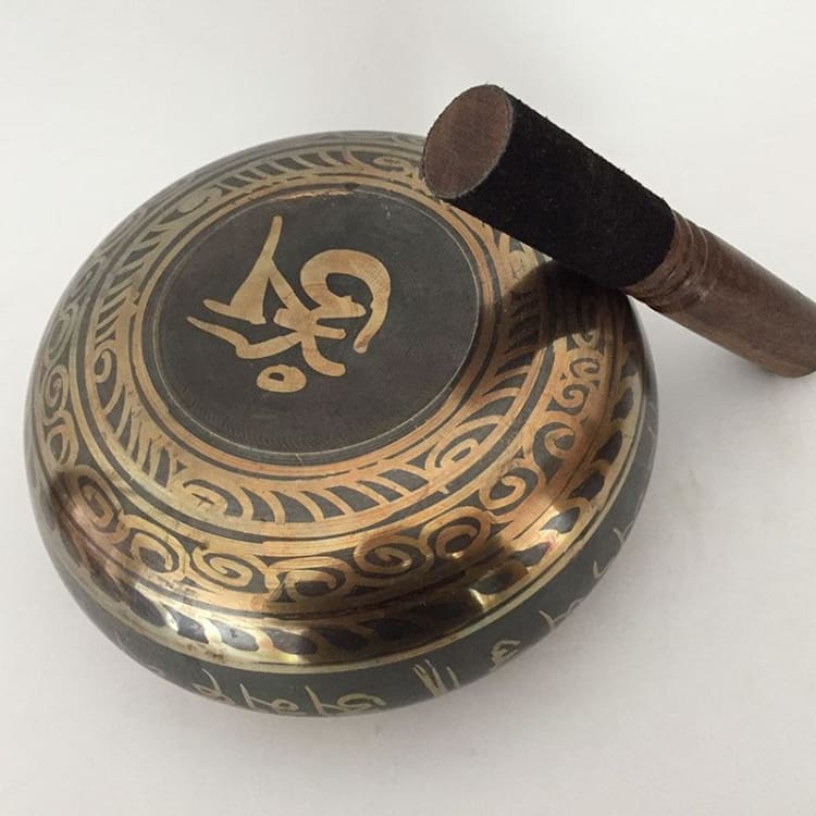 Grand Bol chantant tibétain - Design sombre