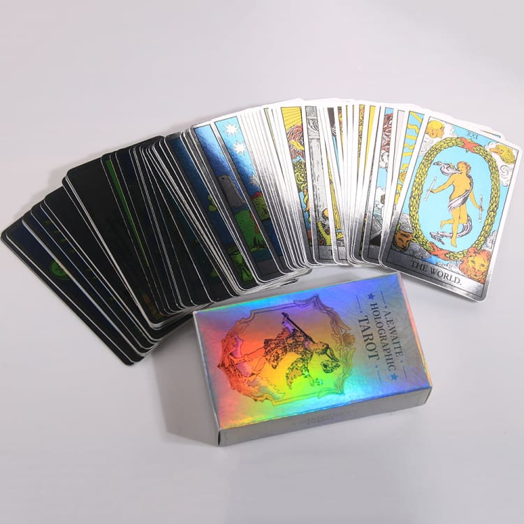 Jeu de Tarot en anglais holographique pour débutant