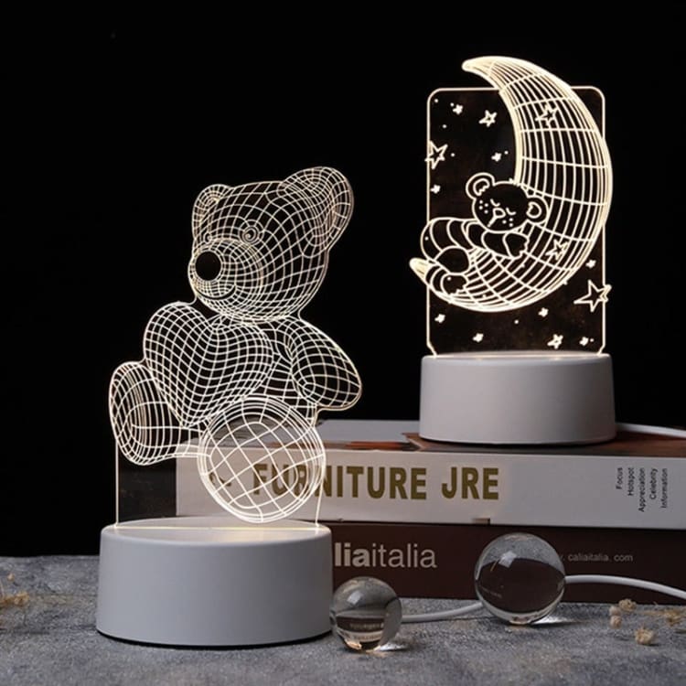 Lampe de chevet 3D - Ourson