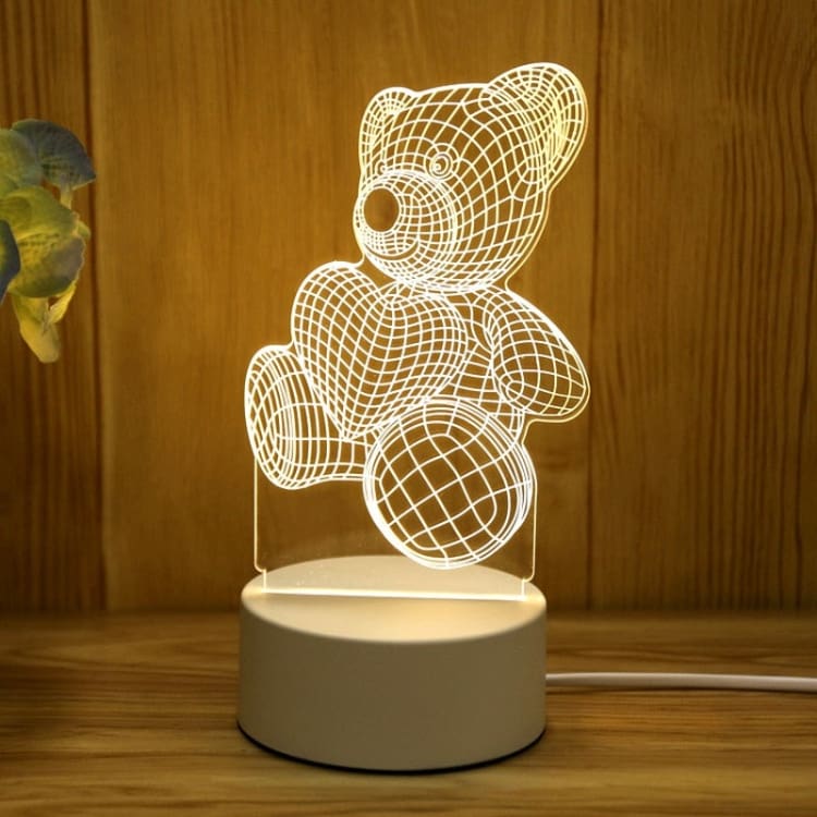 Lampe de chevet 3D - Ourson