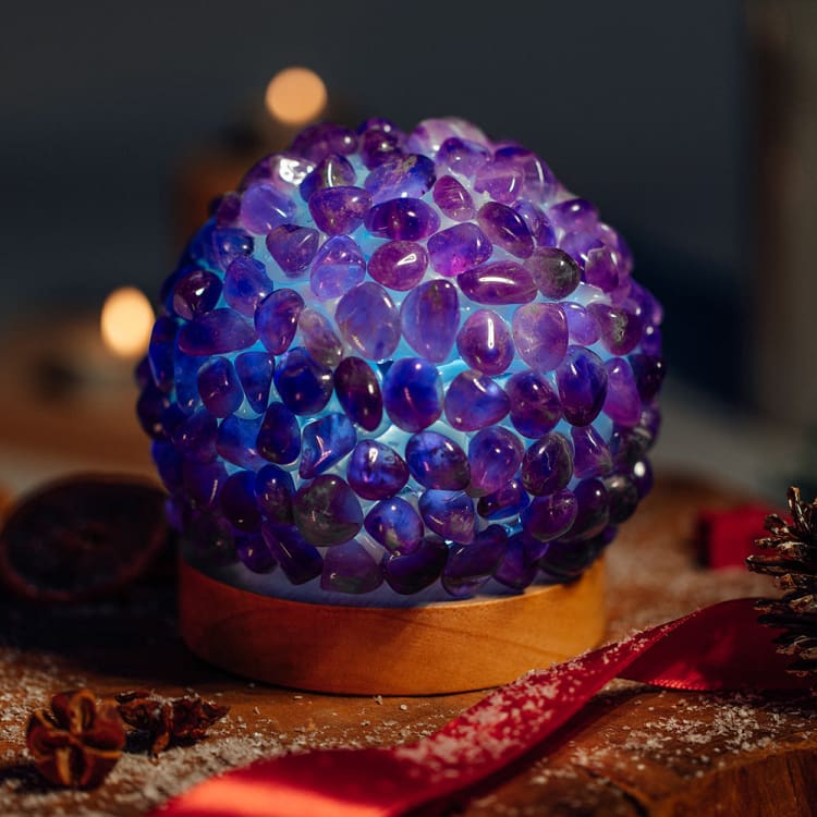 Lampe de chevet en Améthyste