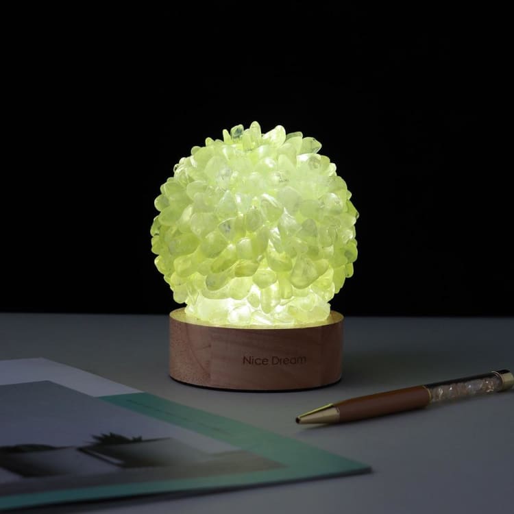 Lampe de chevet en Citrine