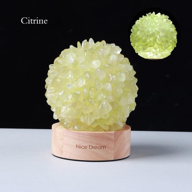 Lampe de chevet en Citrine