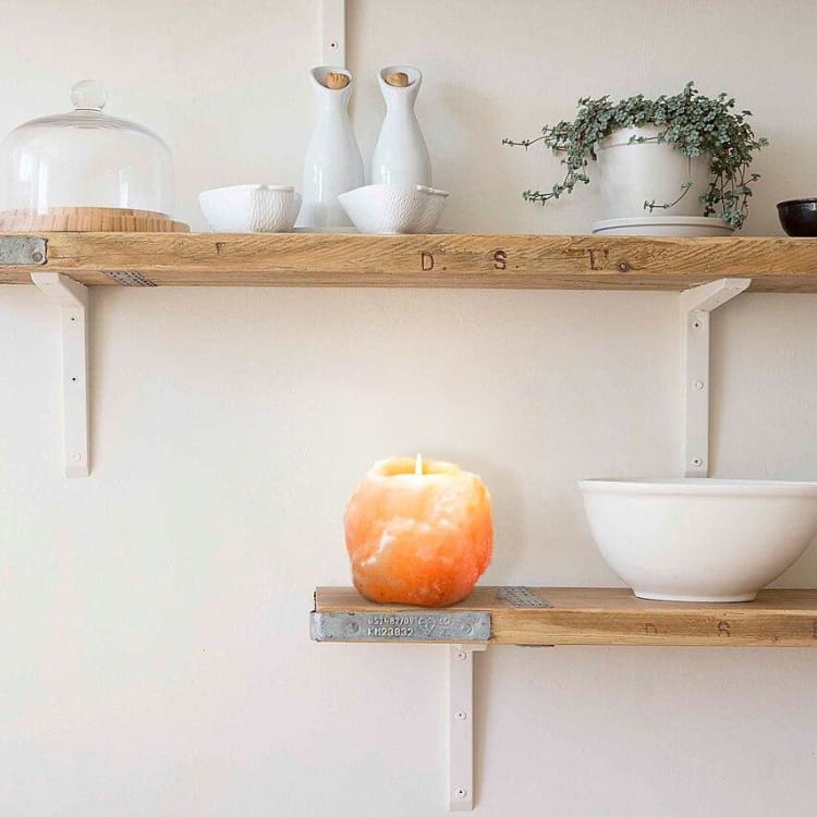 LAMPE SEL DE L’HIMALAYA + bougeoir offert