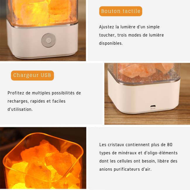 Lampe Sel de lHimalaya - luminaire