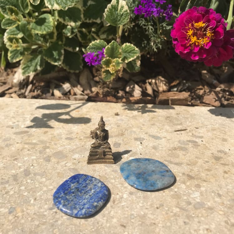 Lapis Lazuli Pierre Plate - pierre