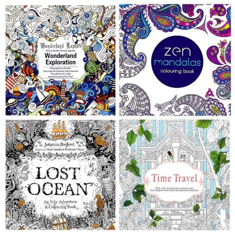 Lot de 4 Livres de Mandalas à Colorier - Accessoire enfant