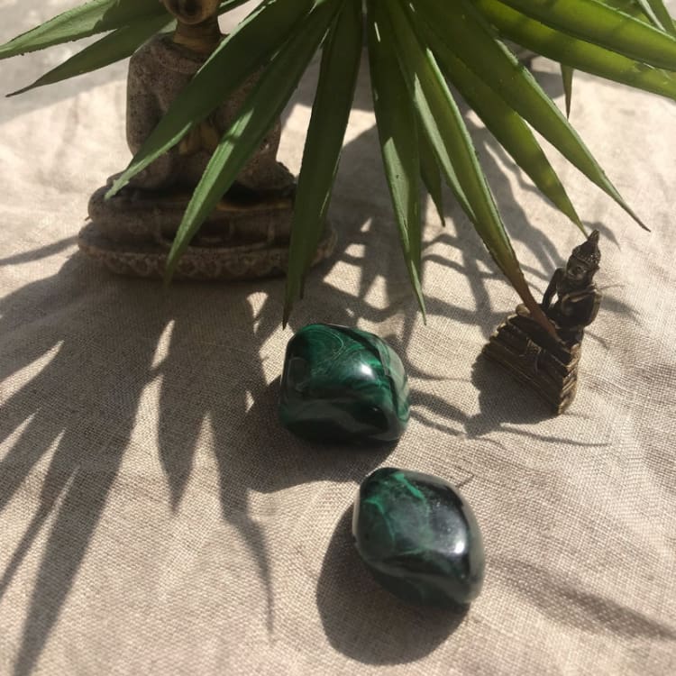 Malachite roulée - pierre