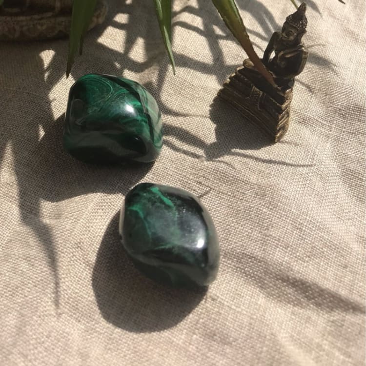 Malachite roulée - pierre