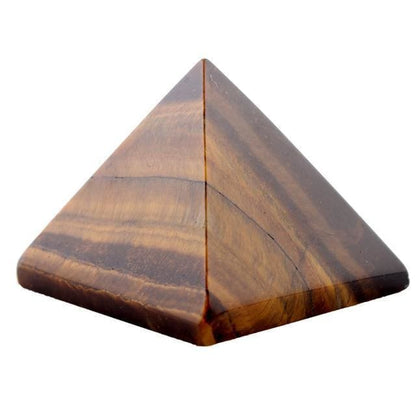 Mini Pyramide en pierre semi-précieuse - il de tigre - decoration