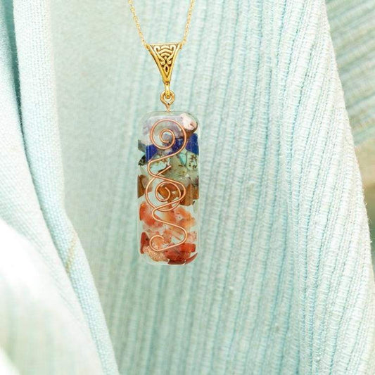 Pendentif 7 Chakras Orgonite - Pendentif