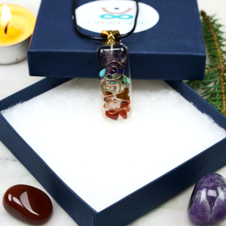 Pendentif 7 Chakras Orgonite - Pendentif