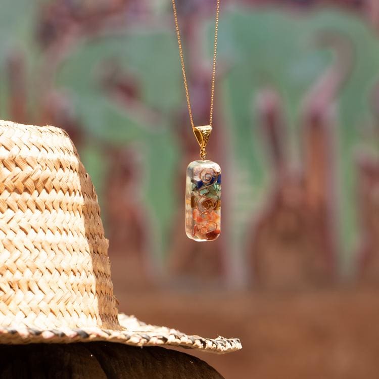Pendentif 7 Chakras Orgonite - Pendentif