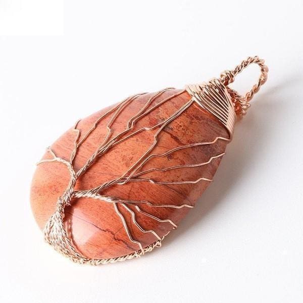 Pendentif Arbre De Vie Artisanal (13 Pierres Disponibles) - Pendentif