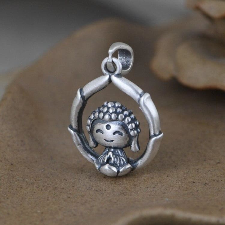 Pendentif bouddhiste ’Douceur de Vivre’ - pendentif