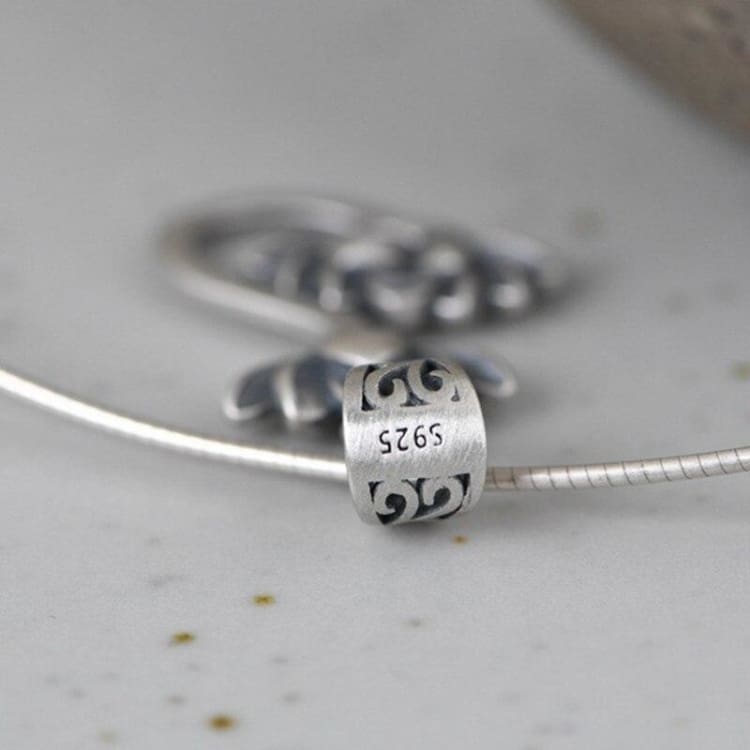 Pendentif Bouddhiste ’Eveil Spirituel’ symbole Fleur de Lotus - pendentif