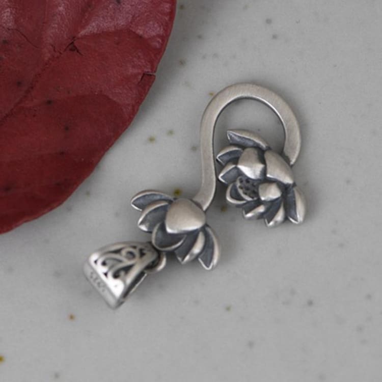 Pendentif Bouddhiste ’Eveil Spirituel’ symbole Fleur de Lotus - pendentif