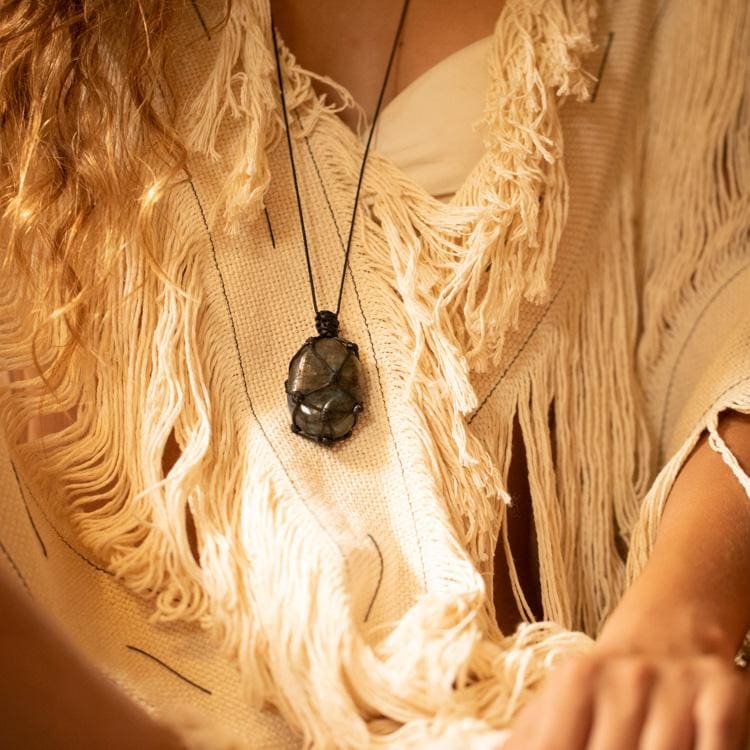 Pendentif de protection en labradorite - Pendentif