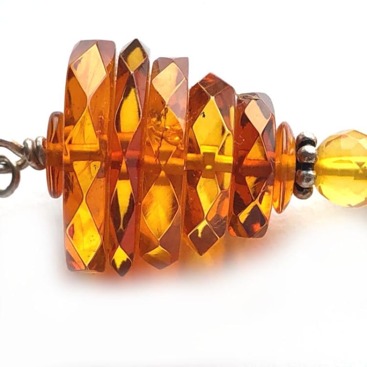 Pendentif en Ambre avec Pampille - Pendentif