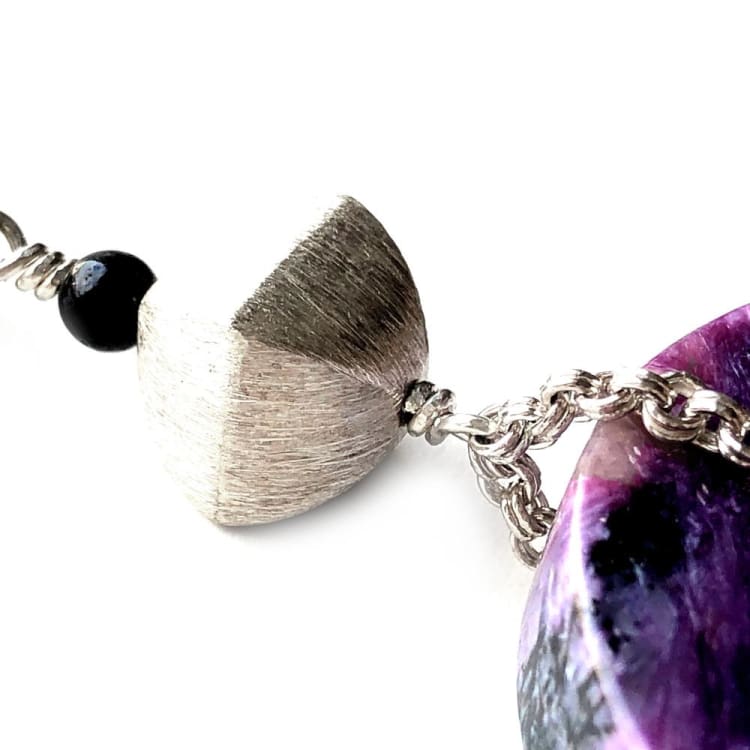 Pendentif en Charoïte et Argent - Pendentif