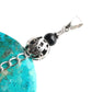 Pendentif en Chrysocolle Onyx et Argent - Pendentif