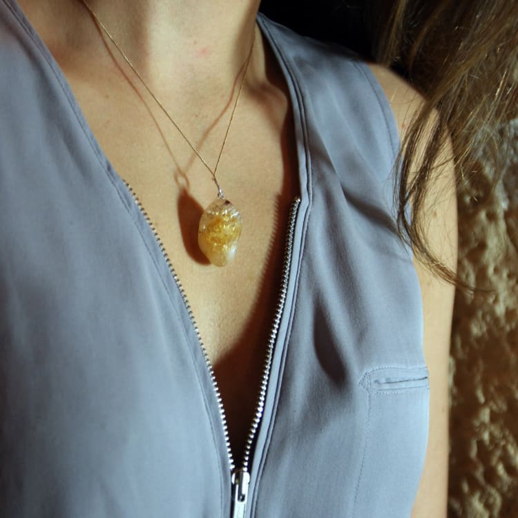 Pendentif En Citrine - Pendentif