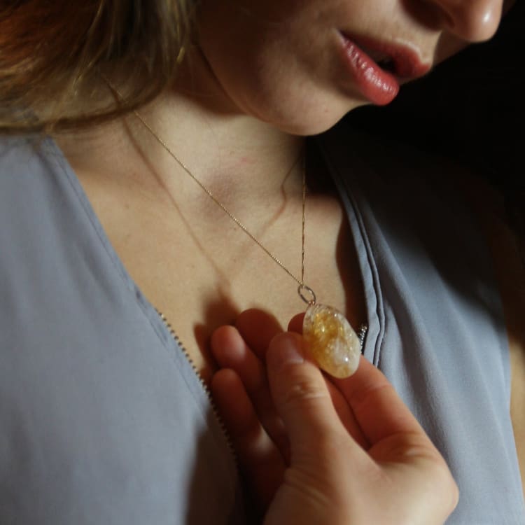 Pendentif En Citrine - Pendentif