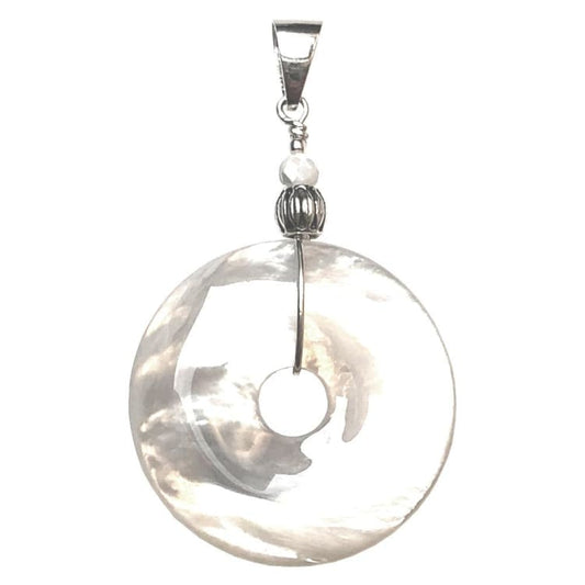 Pendentif en Nacre et Argent - Pendentif