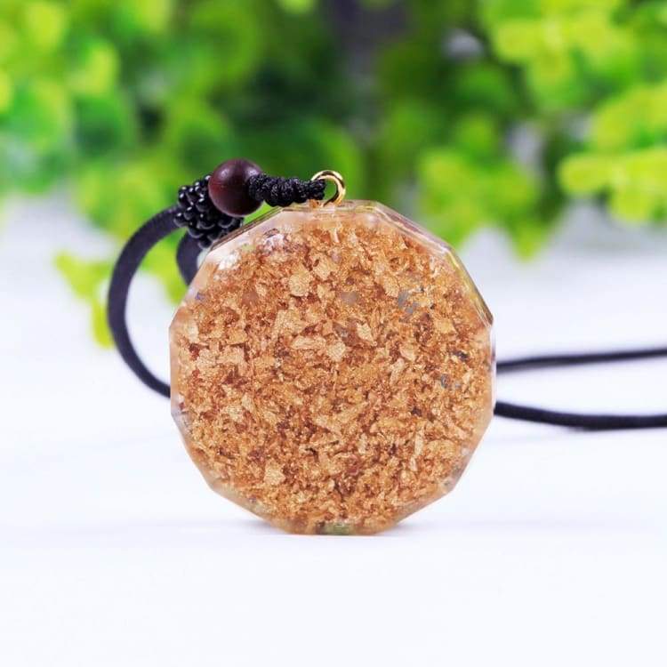 Pendentif en Orgonite - Sri Yantra - Collier