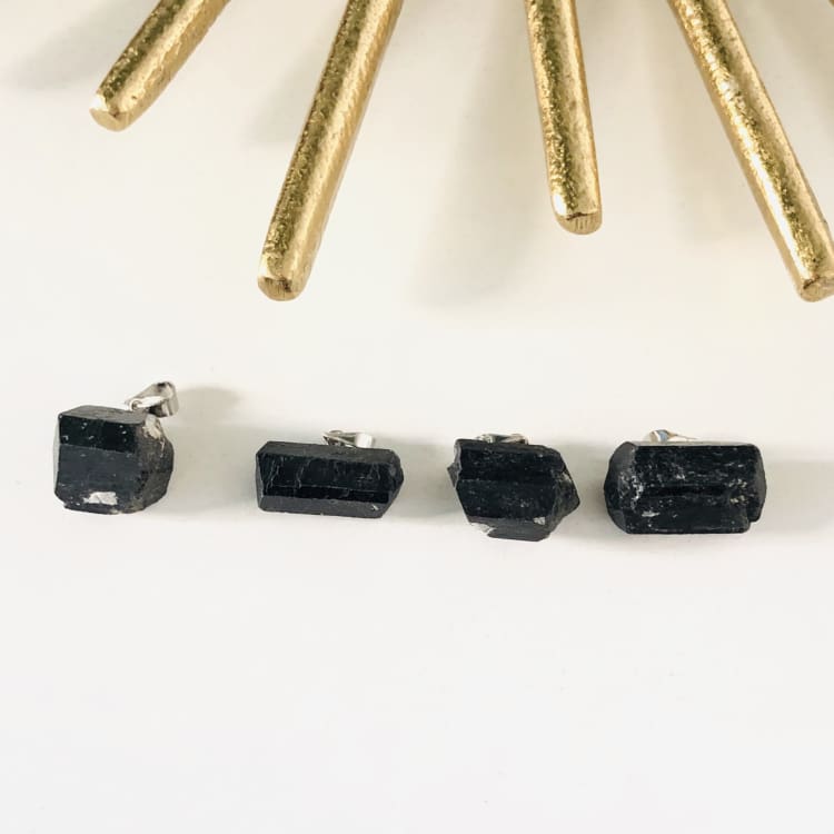 Pendentif en Tourmaline Brute - pendentif
