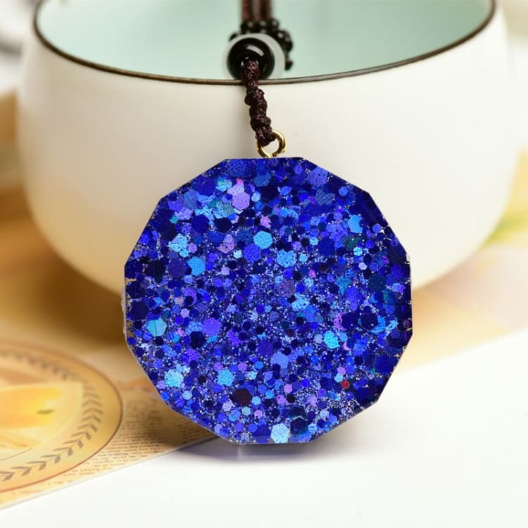 Pendentif Orgonite « Lapis Lazuli Métatron » - Collier