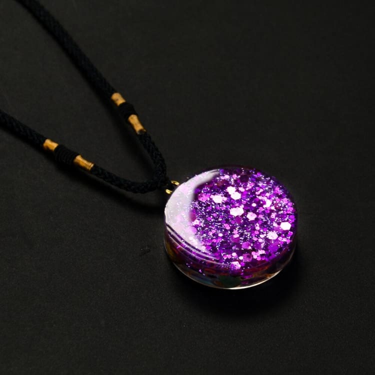 Pendentif Orgonite « Améthyste Métatron » - Collier