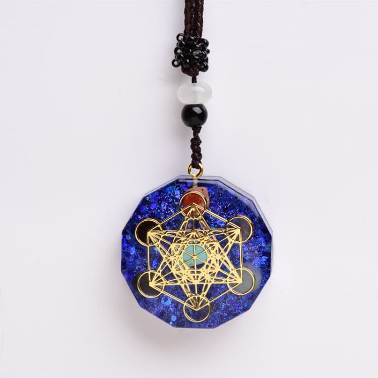 Pendentif Orgonite « Lapis Lazuli Métatron » - Collier