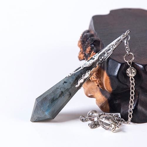 Pendule En Labradorite - Argent - Pierre