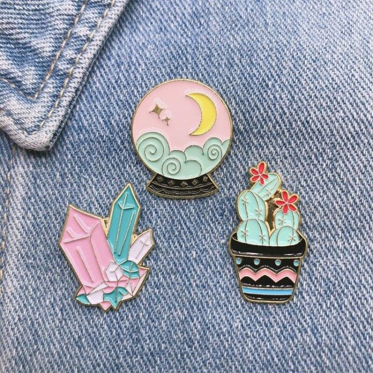 Pins ’Inspiration Crystals’ - Décoration