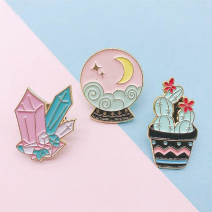 Pins ’Inspiration Crystals’ - Les 3 - Décoration