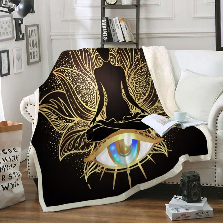 PLAID DOUILLET EN POLAIRE - ’ Le calme du Lotus