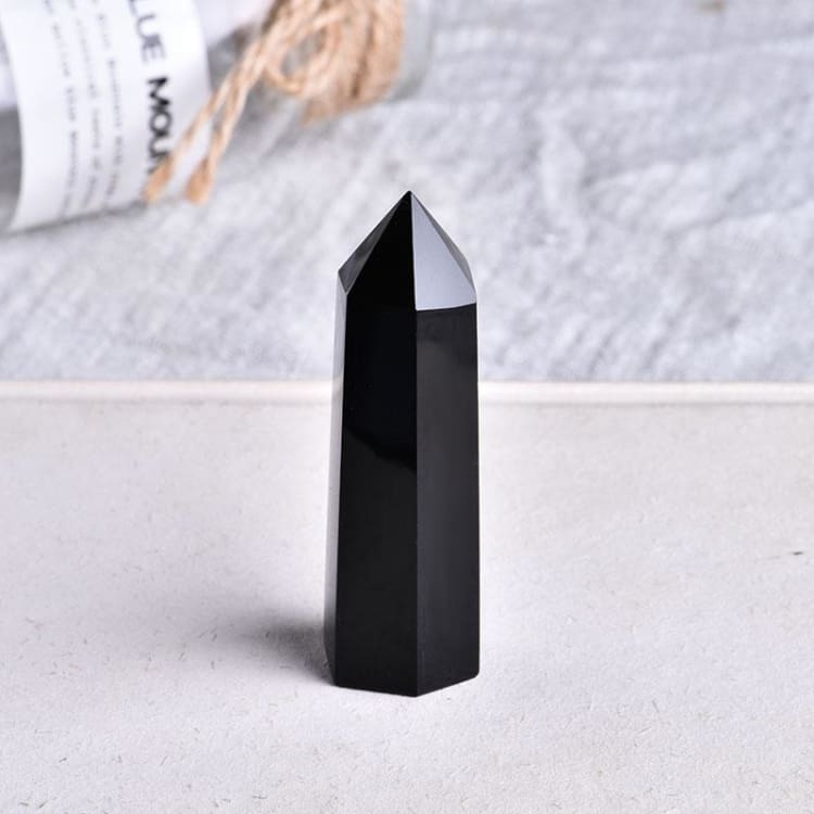 Obsidienne en pointe - decoration