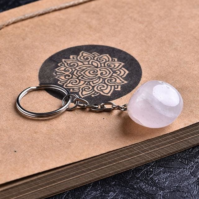 Porte-clés Litho - Quartz Rose