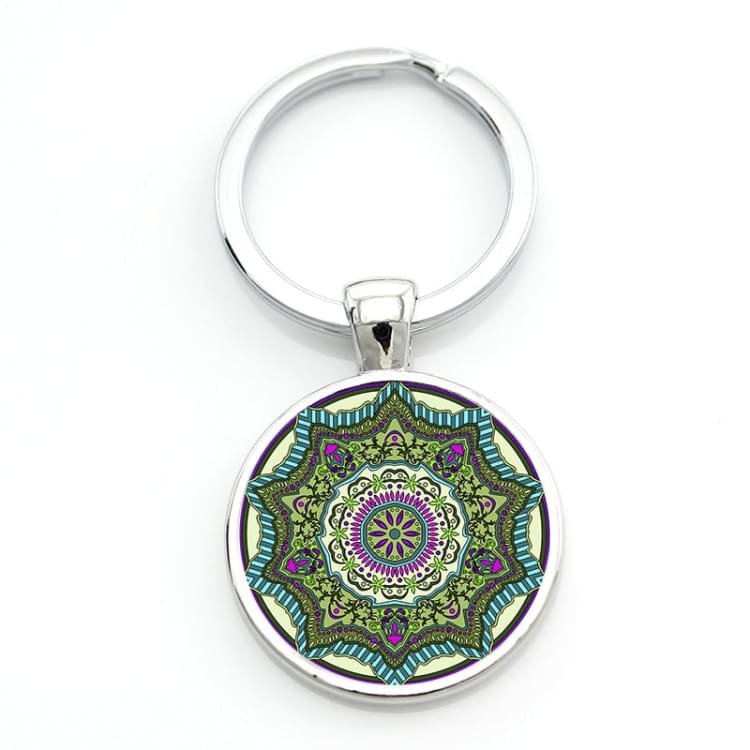 Porte-clés Mandala - Vert - Décorations