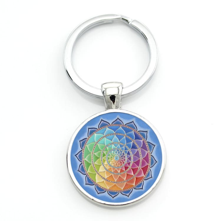 Porte-clés Mandala - Arc-en-Ciel - Décorations