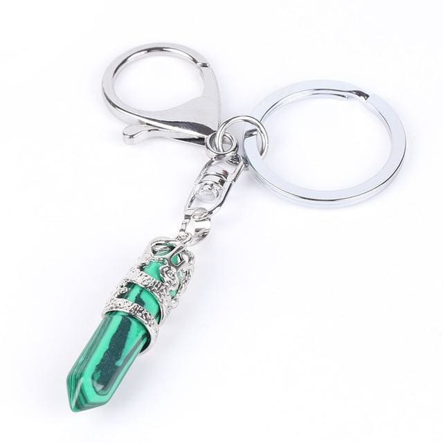 Porte-clés Pointe de Cristal - Malachite - decoration
