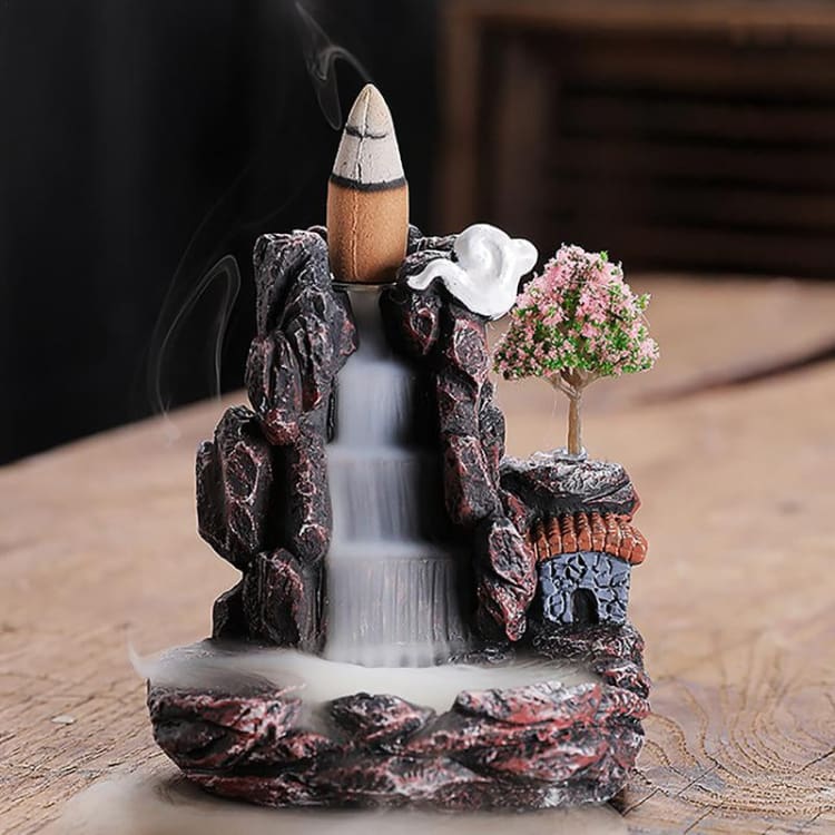 Porte encens cascade à reflux