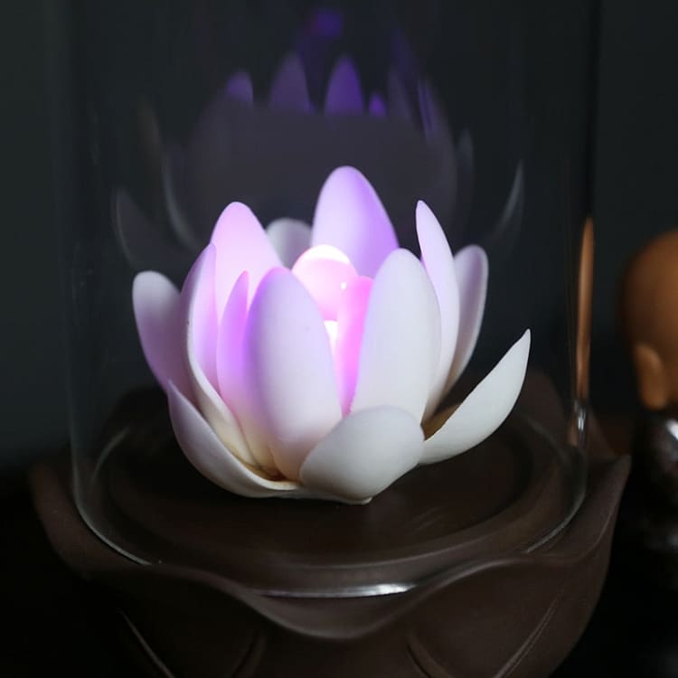 Porte encens lumineux ’ le calme du lotus ’