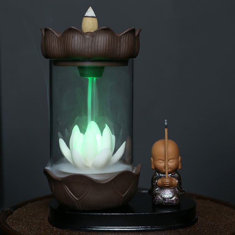 Porte encens lumineux ’ le calme du lotus ’