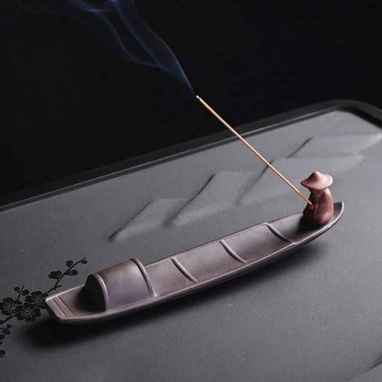 Porte encens pêcheur japonais - Décoration