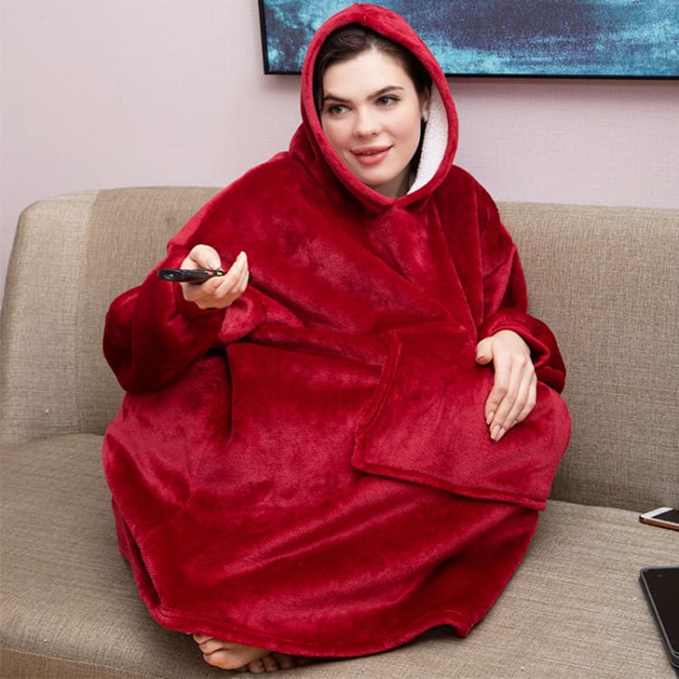 Pull en plaid over en polaire